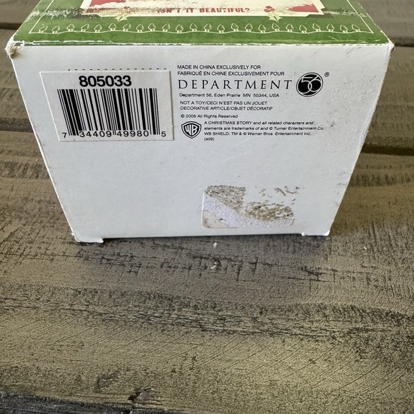 Department 56 'A Christmas Story' ISN'T IT BEAUTIFUL? Figurine #805033 - Picture 3 of 7